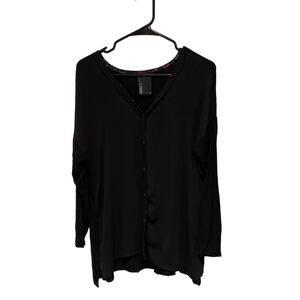 Anthropologie Dolan “tshirt” black cardigan medium